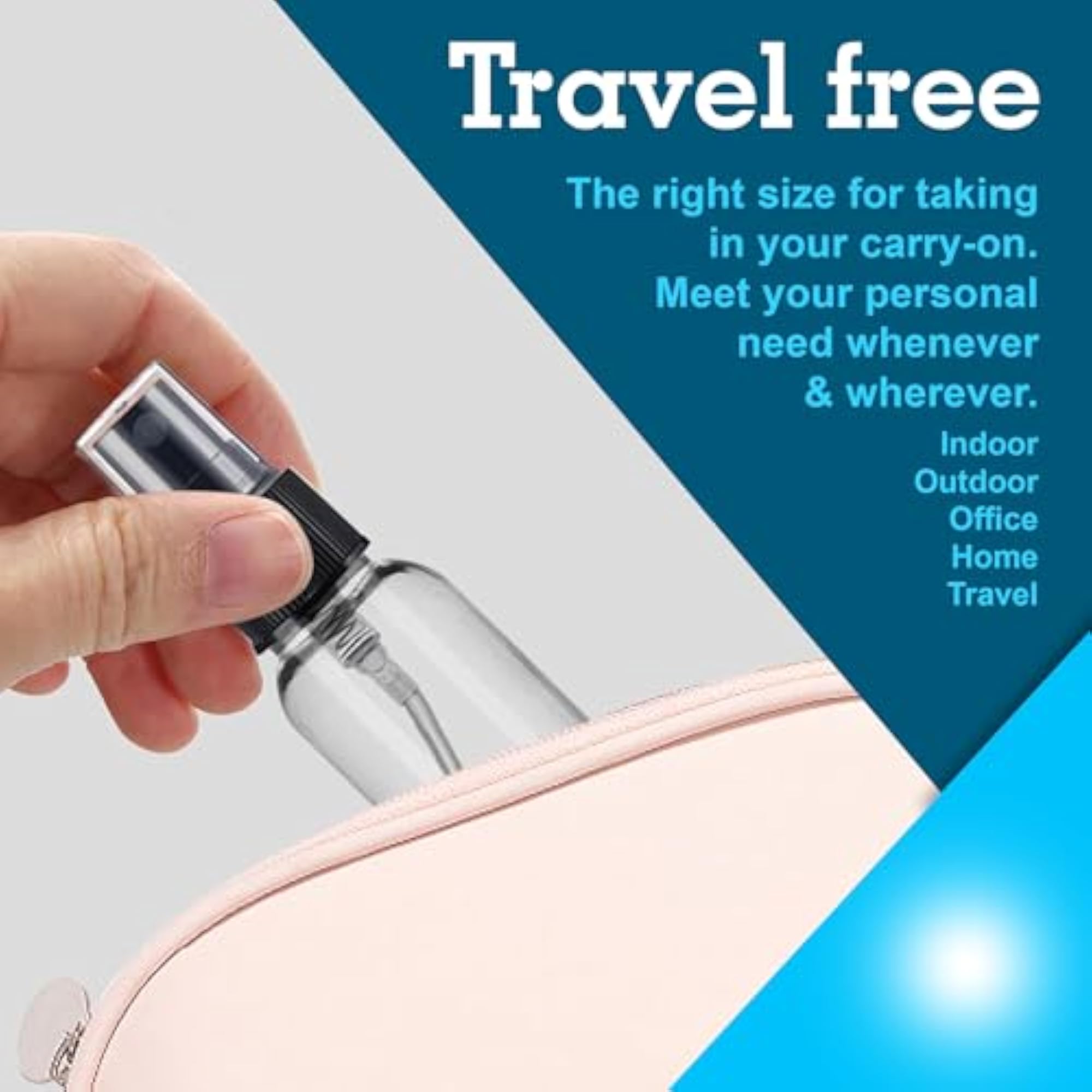 Combo Of 100ml Clear Plastic Empty Fine Mist Spray Bottles