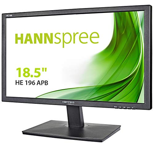 HANNspree HE196APB 18.5-Inch Diagonal LED Monitor 1366 x 768 16:9 VGA speaker VESA, Black
