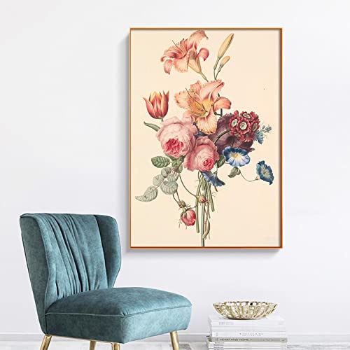 Affiche vintage fleurs de style nordique pour intérieur - 2
