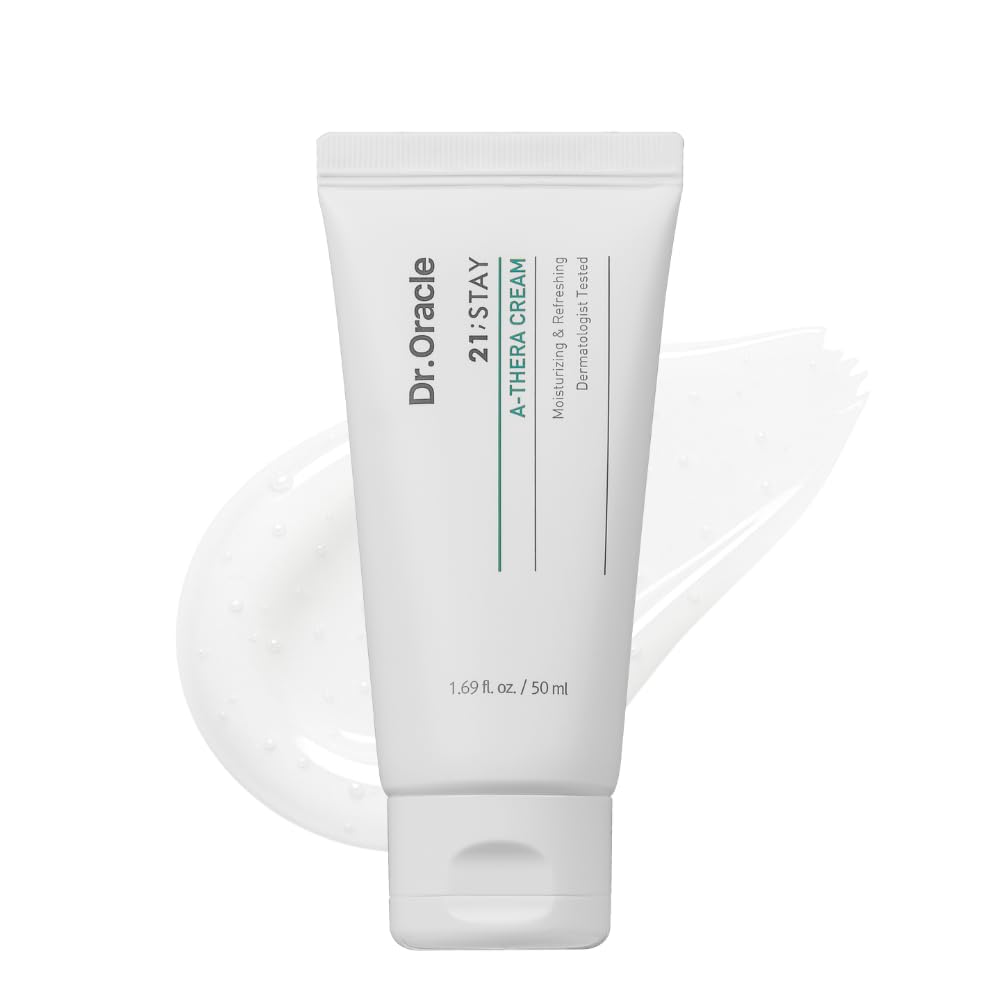 DR.ORACLE 21 Stay A-Thera Cream Gel – Lightweight Gel Moisturizer for Oily, Blemish-Prone & Sensitive Skin, Oil-Balancing Hydration, Korean Skincare, 1.69 fl. oz