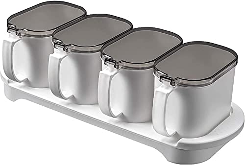 Tarro de especias con asa, juego de salero y pimentero separable para cocina y restaurante, práctica caja de condimentos y recipiente de condimentos