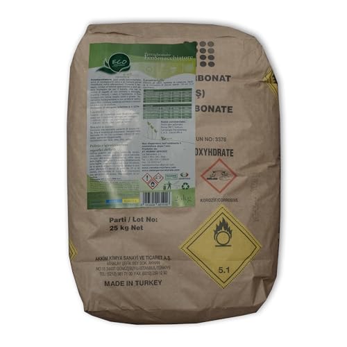 ECONANO GREEN PROJECT - Eco Removedor de manchas - Percarbonato de sódio - Desinfetante - com oxigénio ativo e amostra gratuita (Percarbonato de 25 kg)