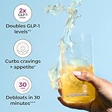 Flatter Me Fiber GLP-1 Booster – Fiber Supplement for Women & Men, Prebiotics & Enzymes for Weight Support, Reduce Bloating, Double GLP-1 Levels, Digestive & Gut Health (10 Servings)