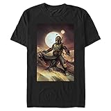 Impreso en Estados Unidos. Star Wars Pintura Boba Camiseta, Negro, 3XL/más Alto para Hombre
