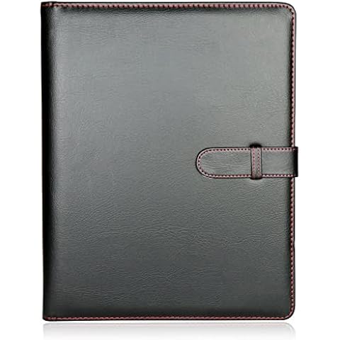 Carpeta de anillas de cuero sintético A4 de H&S Cover