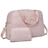 Travel Duffel Bag LIGHT FLIGHT Weekender Bag for Women Quilted Overnight Bag Gym Tote Bag Large Carr