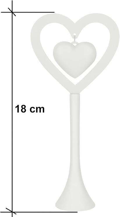 Romantik Masa Dekoru - Beyaz - Yemek Masası Aksesuar - Hediye 3'lü Set