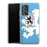 DeinDesign Silikon Hülle kompatibel mit Samsung Galaxy A52 Case transparent Handyhülle TSV 1860 München Offizielles Lizenzprodukt Wappen