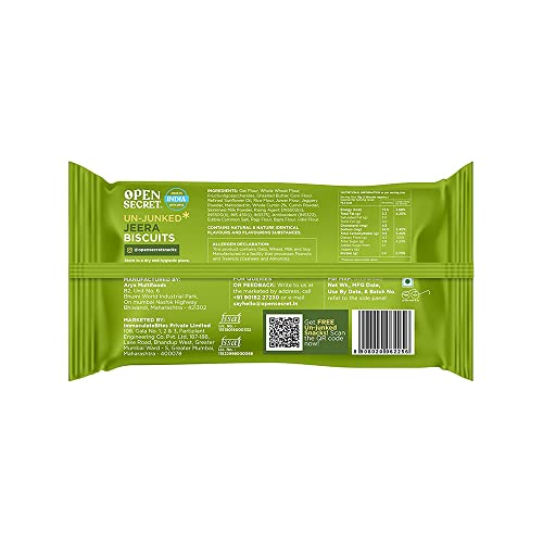 Image of Open Secret Jeera Millet Biscuit Cookies (40G - Single Pack) | Protein & Fiber Packed | Healthy Snacks | No Added Maida No Refined Sugar No Palm Oil | Unjunked Biscuit
