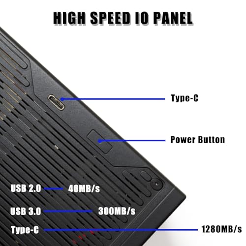 Gabinete PC DIY Mini CNC de Aluminio – Chasis Compacto ITX para Tarjetas Gráficas Bajas y Profesionales, Estructura de Aleación de Aluminio CNC, Diseño Silencioso de Alta Ventilación para Oficina, Creación y Montajes DIY miniatura 2