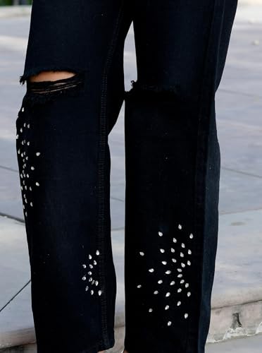 Emberaa black denim jeans – image 7