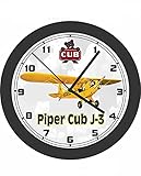 Generic Piper CUB J-3 Airplane Wall Clock