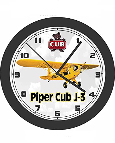 Generic Piper Cub J-3 Airplane Wall Clock #TOP30