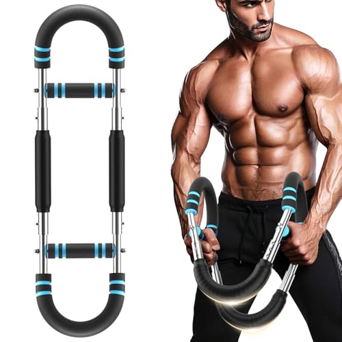 POLSMTX Twister Arm Trainer I Chest Workout Equipment 66-110lbs Pro, Removable, Adjustable & Portable Fitness Device for Men, Gift for Dad, Husband and Son