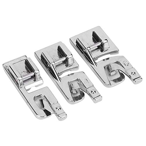 Set de 3 pies para dobladillo enrollado para máquina de coser miniatura 5