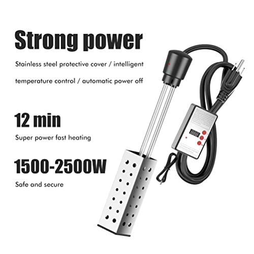Sunfenle Aquecedor de piscina para piscina inflável, aquecedor de piscina portátil, termostato de 15