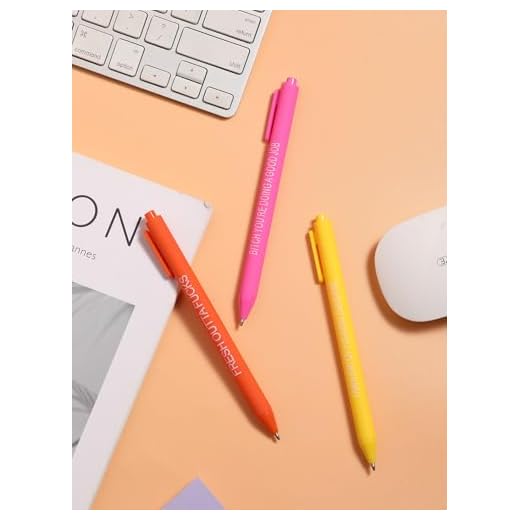 3 Pack Colorful Hand Tool Sets, Fun Inspirational Quote Hand Tool Sets with Metal Clip, Click Mechanism, Cute Hand Tool Sets for Women, Dear Friend Gifts, Office & Party Favors