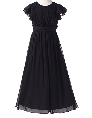 Junior Bridesmaid Dress Prom Party Dresses Long Flower Girl's Dress3