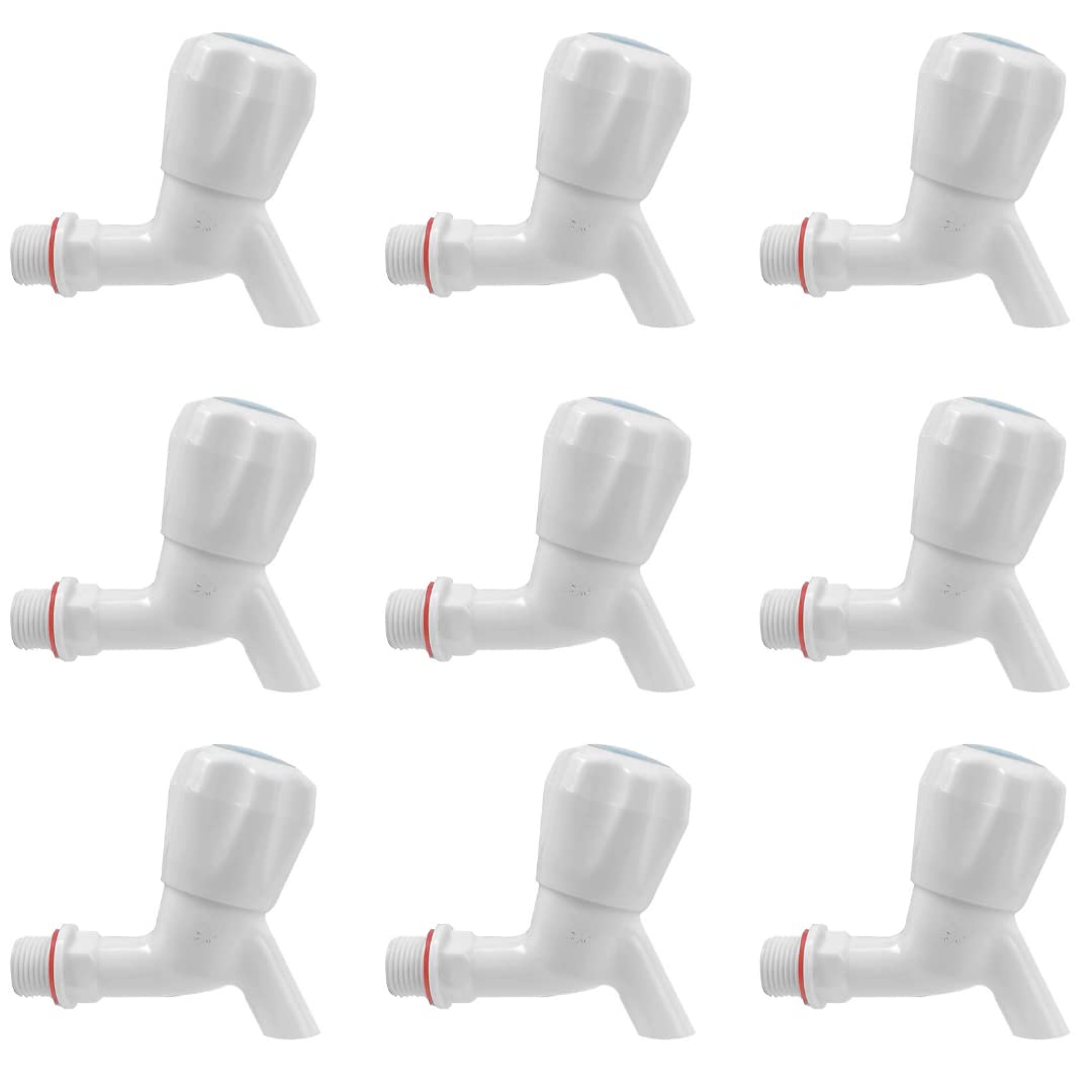 COSSIMO Plastic Polo Bib Cock Tap (Pack of 9) (B0D8YNVQF3) Amazon Price History, Amazon Price Tracker