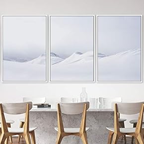 signwin 3 Piece Framed Canvas Wall Art Snow...