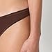 Amazon Essentials Women's Peached Microfiber Bikini Panty, Pack of 6, Black/Rich Hazel/Washed Bronze, Small
