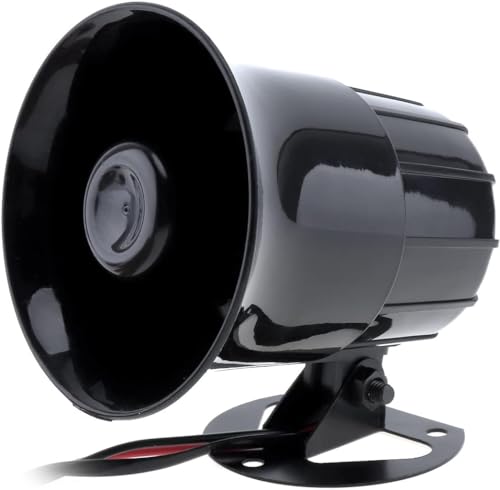 DriSentri Car Alarm Siren, 12V 30W Car Motorcycle Alarm Warning Siren Horn 3 Sound Loud Speaker for Car/Motorcycle - Thumbnail 5