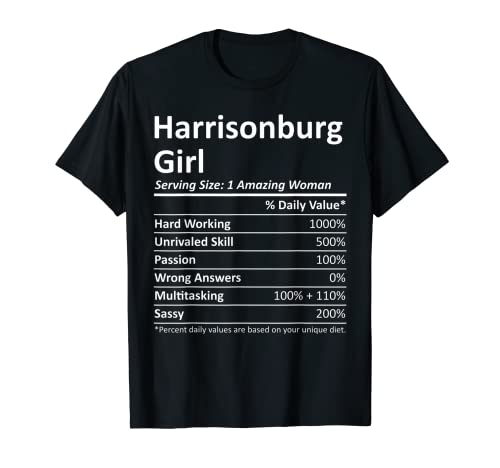 Regalo divertido de HARRISONBURG GIRL VA VIRGINIA Camiseta
