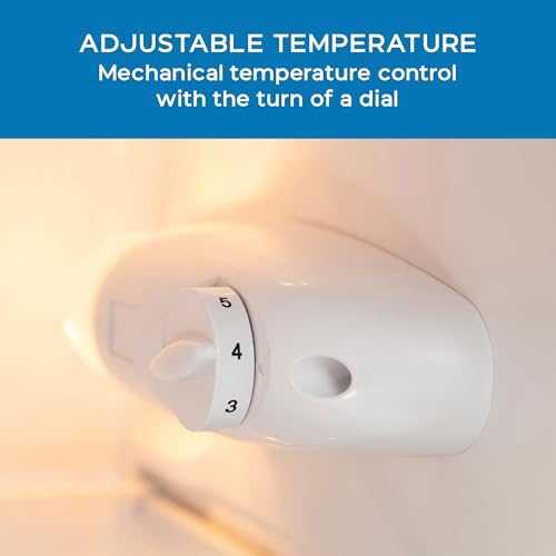 Avanti Mini Fridge with Freezer Retro Design Compact Refrigerator for Home Office or Dorm, Features Dual Doors Removable Shelves Manual Defrost and Mechanical Adjustable Temp Control, 3.1-Cu.Ft, Blue on Fridge.com