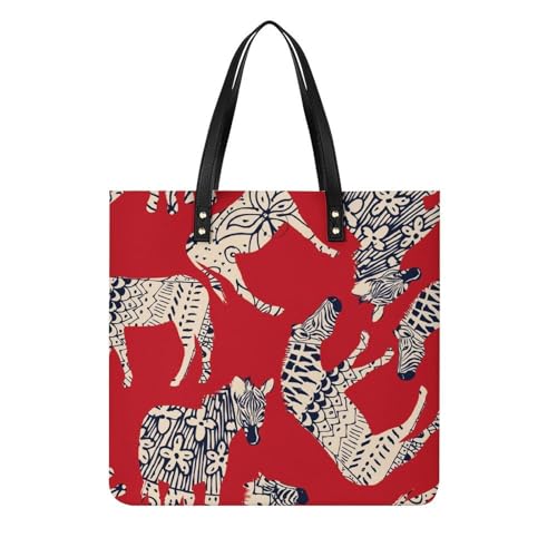 Grand sac à main cheval pour femmes tote bag bandoulière de voyage 39x39cm