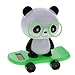 Magideal 1 PCS Solar wackel statuetta danzante su skateboard – Maiale/Cane/Panda/Coniglio Bambola – Auto Ufficio Decorazione, Panda - Grün