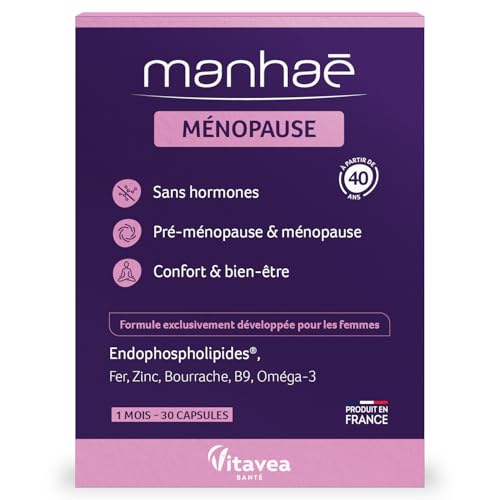 Vitavea Santé - Manhaé Ménopause - Oméga-3 Bourrache - Cure 1 mois