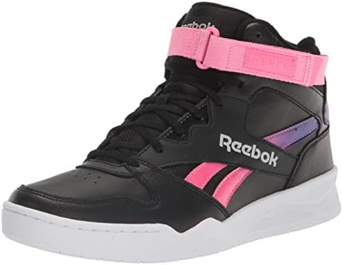 Reebok Women's BB4500 Hi High Top Basketball Shoe, Black/White/True Pink, 8.5