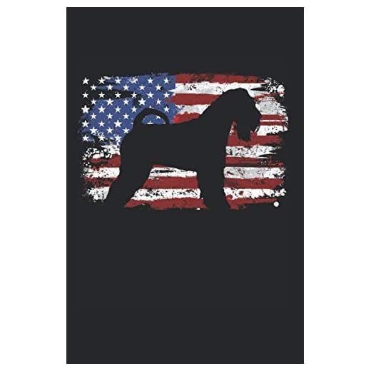 Irish Soft Coated Wheaten Terrier Vintage American Flag Gift for Birthdays and Christmas: Notebook & Journal Ruled 120 Pages 6x9