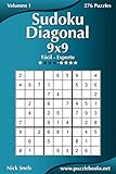 Sudoku Diagonal 9x9 - De Fácil a Experto - Volumen 1 - 276 Puzzles (Spanish Edition)