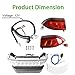 ALL-CARB Headlight Turn Light Tail Light Replacement for 2004-2008.5 Club Car Precedent Golf carts