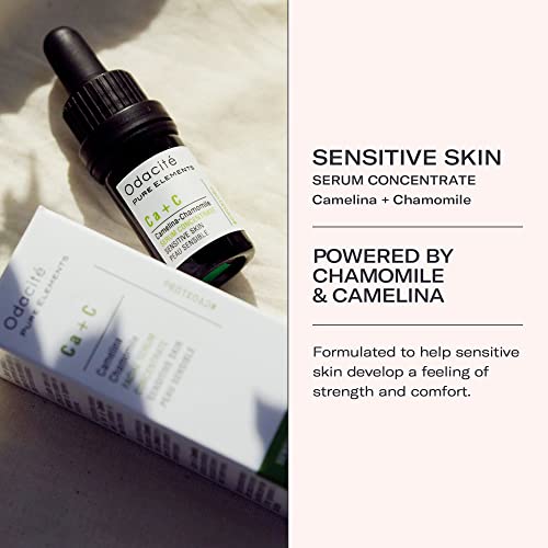 Odacité Anti Aging Serum Concentrate With Camelina + Chamomile, For Sensitive Skin Glow - Lightweight And Hydrating Facial Oil For Redness, Sensitivity & Irritation - 0.17 Fl. Oz #TOP1