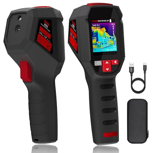 BSIDE Thermal Imaging Camera 240×240 Resolution 15 Color Palettes Infrared Thermal Camera -4°F to 1022°F 25Hz Rechargeable Handheld Thermal Imager with Laser Pointer 50°FOV for Home Inspection HVAC