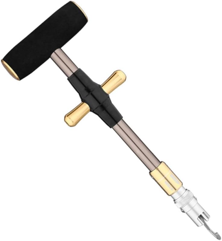 Healifty T-Shaped Fish Hook Remover Aluminum Alloy Extractor Portable Fishing Gear Decoupling Tool for Catch Release and Hook Separation