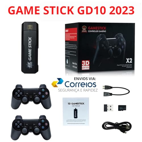 GD10 Video Game Stick embutido 30000 jogos 64G 2.4G Controlador Sem Fio HD Console de Videogame Retr
