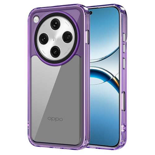 Image of Zapcase Back Case Cover for Oppo Find X8 Pro 5G | Compatible for Oppo Find X8 Pro 5G Back Cover | Case Cover with Camera Protection | (TPU + PC | Translucent Purple)
