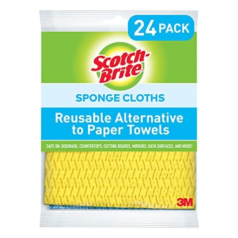 Scotch-Brite Sponge Cloth, Reusable Alternative to Paper Towels Cover