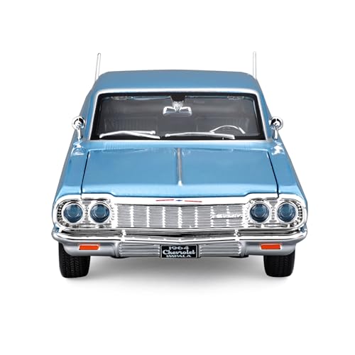Maisto 1964 Chevrolet Impala SS Blue Metallic Special Edition miniatura 2