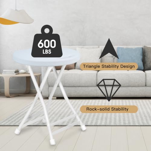 COOZMENT Folding Stool with Handle, Folding Chair,Folding Bar Stool with Non-Slip Feet,Indoor and Outdoor Foldable Stool for Adults(13"×11.5"×18") by COOZMENT - Image 6