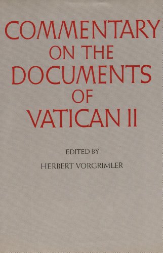 Commentary on the Documents of Vatican II 082450979X Book Cover