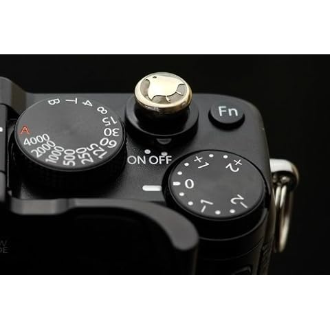 Lensmate Bird Soft Release Button - Brass - fits Any Standard Threaded Release - fits X100VI, X100V, X100F, X100T, Xpro3 & Xpro2, X-T3, X-T2, X-E3, X-E2s, X-E2, X-T30, X-T20 Cover