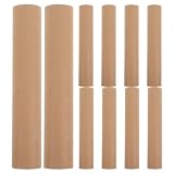 GLEAVI 10pcs Cardboard Mailing Tubes with White Caps for Poster Storage Art Prints and Document for Transport and Bulk Packaging