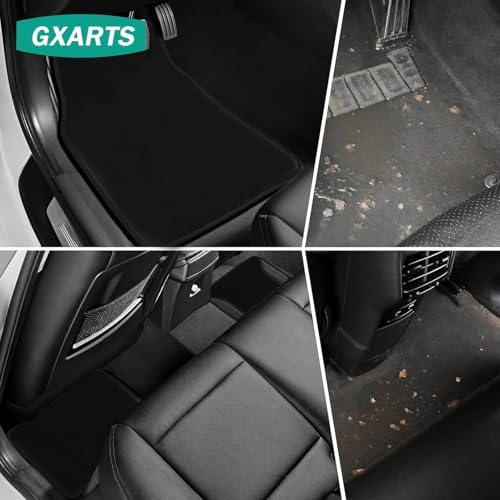 GXARTS Car Floor Mats Carpet Compatible with Nissan Rogue 2014 2015 2016 2017 2018 2019 2020 | Front & Rear Set Carpet Floor Liners, All-Weather Protection with Anti-Slip Backing by GXARTS - Image 5