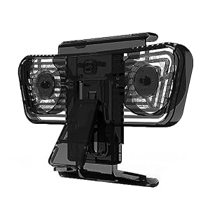 Adaptateur double port C Ventilateur de refroidissement haute vitesse avec radiateur Dissipateur de pour ventilateur de refroidissement pour accessoires de pont à vapeur Filtre extérieur