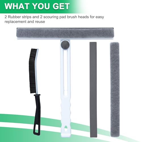 Image of All Purpose Shower Squeegee, 10 Inches Shower Squeegee,Cleaning Tools for Shower Doors,Bathroom,Kitchen, Window and Car Glass