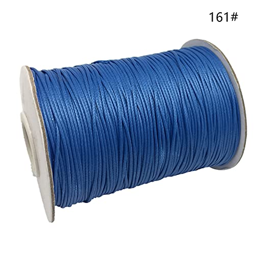 Fqtanju 186 Yards 1Mm Waxed Cotton Cord Thread Beading String For Chinese Knotting, Kumihimo, Bracelet, Necklace, Jewelry Making Crafting Beading Diy Accessories And Sewing (Blue) #TOP1